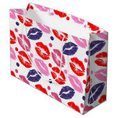 Kisses Gift Bag Große Geschenktüte (Rückseite Schrägansicht)
