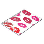 Kisses Hot Lips Notizblock (Linke Seite)