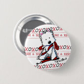 Kisses & Hugs Westie Button Button (Vorne & Hinten)