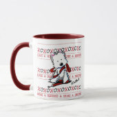 Kisses & Hugs Westie Dog Tasse (Links)