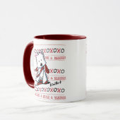 Kisses & Hugs Westie Dog Tasse (Vorderseite Links)