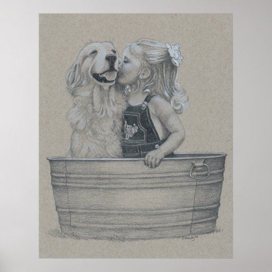 Kisses in einem Tub Poster (Vorne)