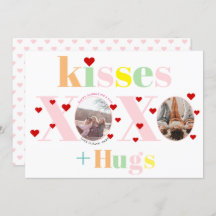 Kisses, Liebe, Schläger Typografie Foto Galentines