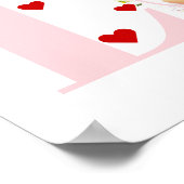 Kisses, Liebe, Schläger Typografie Foto Valentinst Poster (Ecke)