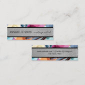 Kisses / Makeup Artist / Makeup Powder Mini Visitenkarte (Vorne/Hinten)