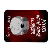 Kisses...mit etwas Hummer... Valentinisches Kühlsc Magnet (Horizontal)