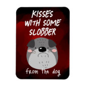 Kisses...mit etwas Hummer... Valentinisches Kühlsc Magnet (Vertikal)