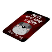 Kisses...mit etwas Hummer... Valentinisches Kühlsc Magnet (Linke Seite)