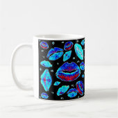 Kisses Over (blau) Kaffeetasse (Links)
