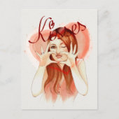 Kisses Postcard Postkarte (Vorderseite)