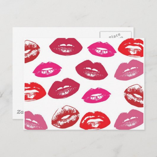 Kisses Postkarte (Vorne/Hinten)