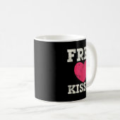 Kisses Valentine  Kaffeetasse (VorderseiteRechts)