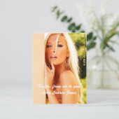 Kisses, von mir zu dir! Liebe Lauren Jones Postkarte (Stehend Vorderseite)