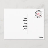 Kisses von Usa GEORGE Postkarte (Rückseite)