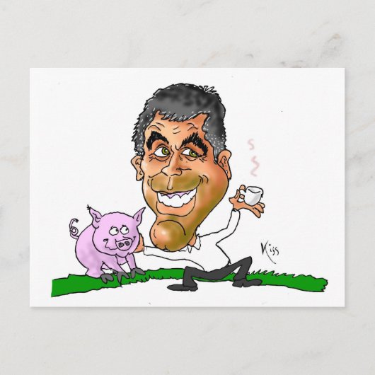 Kisses von Usa GEORGE Postkarte (Vorderseite)