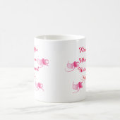 Kisses when I'm not around valentines day quote Kaffeetasse (Mittel)