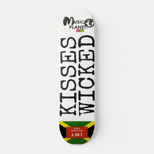KISSES WICKED Skateboard (Vorderseite)