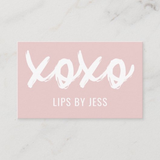 Kisses XOXO Neutrale Tones | Lipsense Visitenkarte (Vorderseite)
