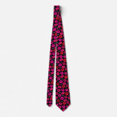 Kisses XOXO Rot und Rosa Neck Tie Krawatte (Rückseite)