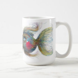 Kissiefish 15-Unze-klassische weiße Tasse