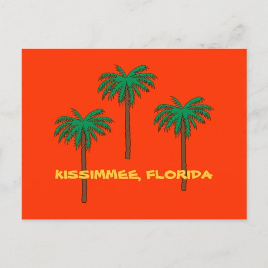 KISSIMMEE, FLORIDA Palmen Bäume Postkarte (Vorderseite)