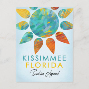 Kissimmee Florida Sunshine Travel Postkarte