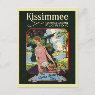 Kissimmee Florida Vintage-Tourismuswerbung Postkarte