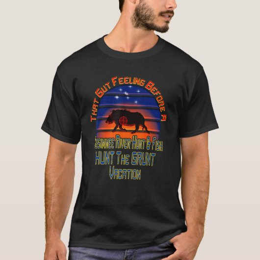 Kissimmee Flussjagd und Angelurlaub T-Shirt (Vorderseite)