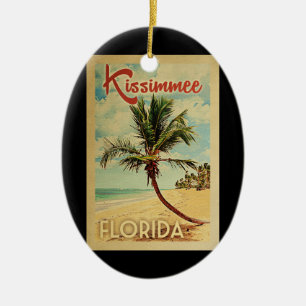 Kissimmee Palm Tree Wandern Keramik Ornament