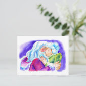 Kissin' Clauses Postkarte (Stehend Vorderseite)