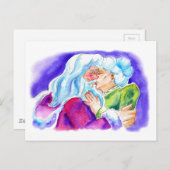 Kissin' Clauses Postkarte (Vorne/Hinten)