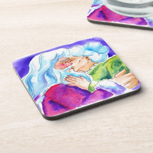 Kissin' Clauses Untersetzer (Linke Seite)