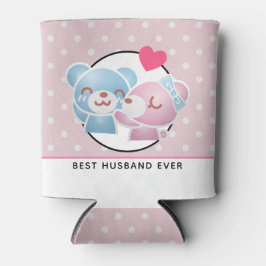 Kissing Bears Niedlich und Kawaii Bester Husband j Dosenkühler