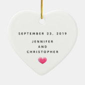 Kissing Bears Niedlich und Kawaii Keramik Ornament (Hinten)