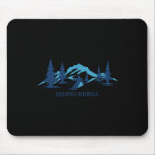 Kissing Bridge New York Ski Resort Skier Mousepad (Vorne)
