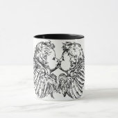 KISSING CHERUBS KAFFEE TASSE (Zentrum)