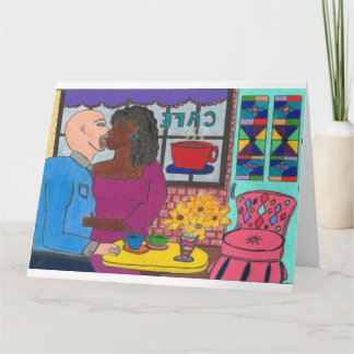 Kissing Couple Card Karte