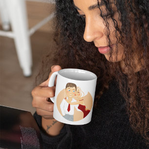 Kissing Couple Coffee Tasse