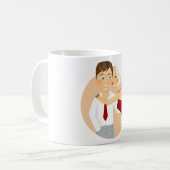 Kissing Couple Coffee Tasse (Vorderseite Links)