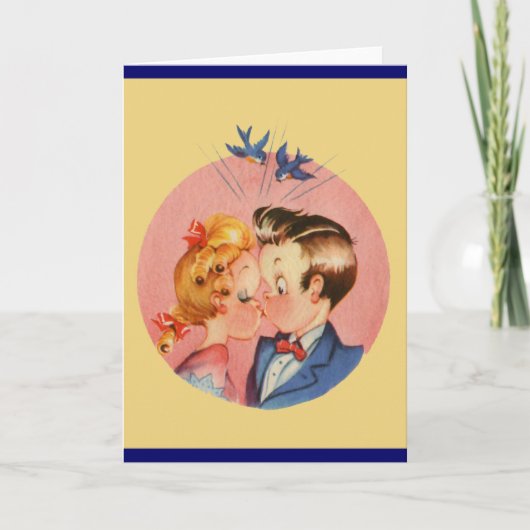 Kissing Couple Karte (Vorderseite)