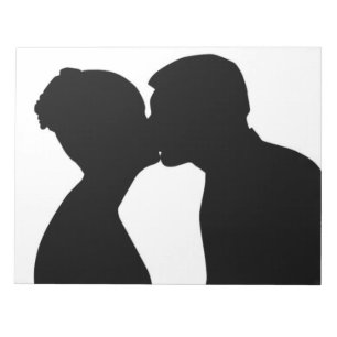KISSING COUPLE NOTIZBLOCK