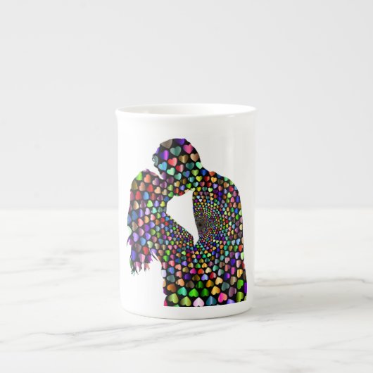 KISSING COUPLE PORZELLANTASSE (Vorderseite)