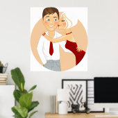 Kissing Couple Poster (Heimbüro)
