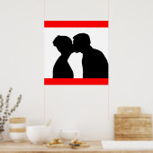 KISSING COUPLE POSTER (Küche)