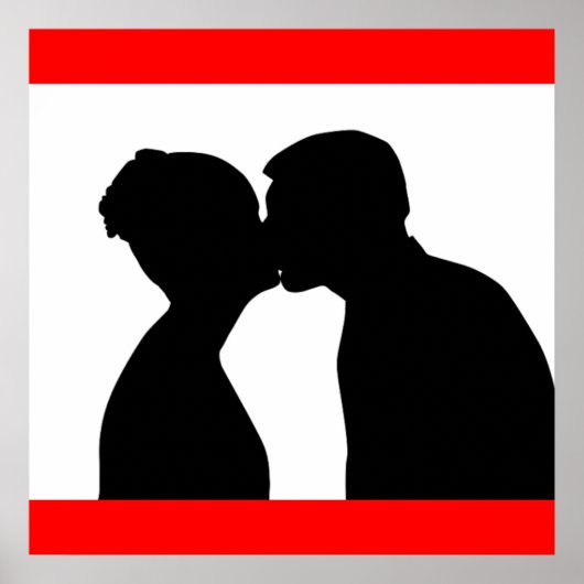 KISSING COUPLE POSTER (Vorne)