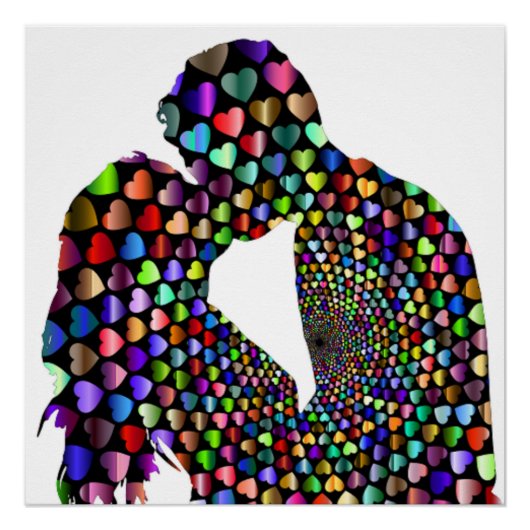 KISSING COUPLE POSTER (Vorderseite)