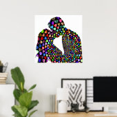 KISSING COUPLE POSTER (Heimbüro)