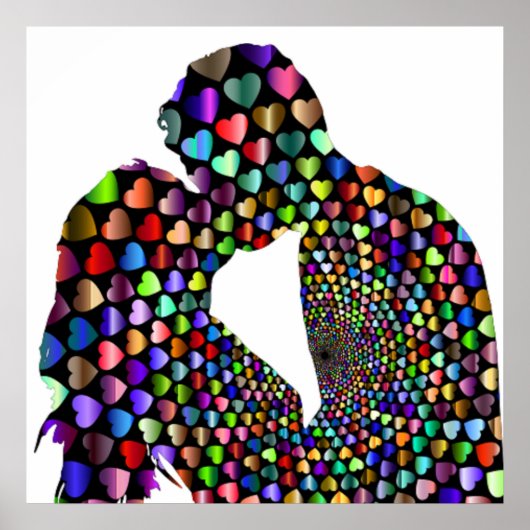 KISSING COUPLE POSTER (Vorne)