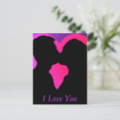 Kissing Couple Postkarte (Stehend Vorderseite)