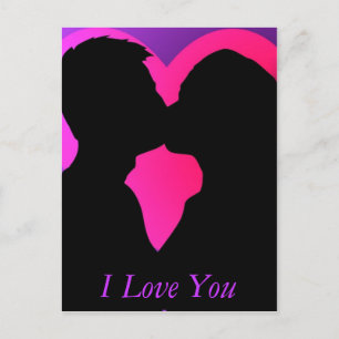 Kissing Couple Postkarte